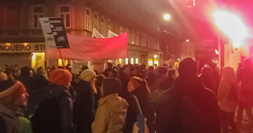 Demo für leistbares Wohnen in Wien; Foto: MVÖ