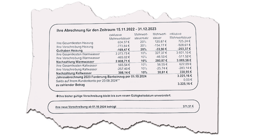 Heizkostenabrechnung bringt böses Erwachen (c) MVÖ